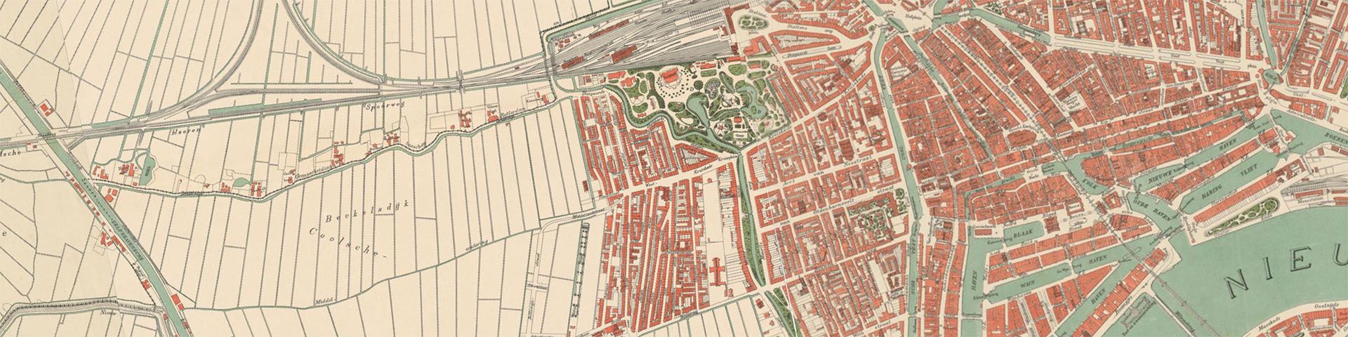Plattegrond van Rotterdam in 10 bladen (1895 - 1897)